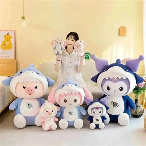 Shark Kuromi My Melody Piggy Plushie