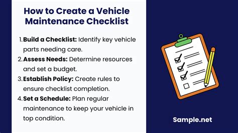 Vehicle Maintenance Checklist 的图像结果