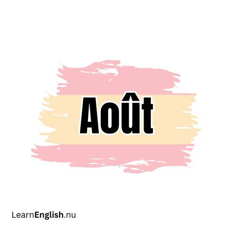 Months in French - learn french