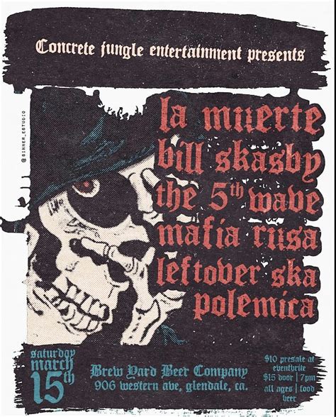 Ska Night at the Brewyard at Brewyard Beer Company, Glendale on 15th ...