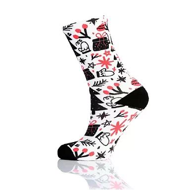 Christmas Trees & Ornaments Colorful Coolmax Crew Socks For Men & Women