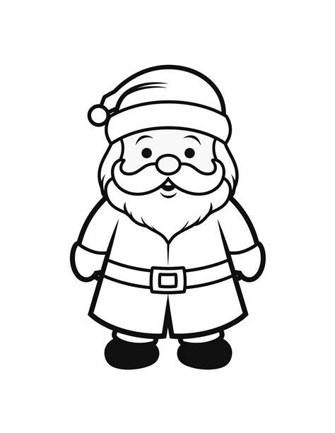 Santa Claus Coloring Pages - Printable Art and Words