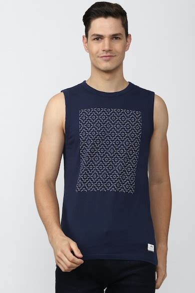 Buy Men Navy Print Vest Online - 743207 | Peter England