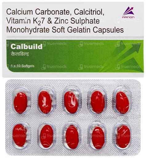 Calbuild Capsule 10 - Uses, Side Effects, Dosage, Price | Truemeds