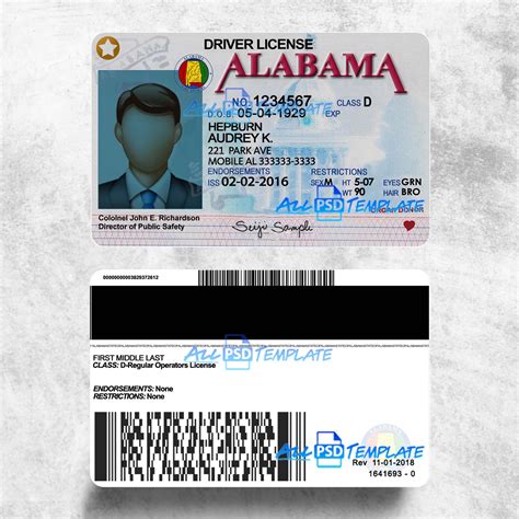 Alabama Drivers License 的图像结果