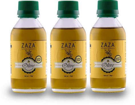 ZAZA Extra Virgin Olive Oil (Jaitun Oil) 100 Ml (Combo 100@3) 100% Cold ...
