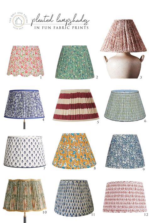 Pleated fabric lamp shade roundup – Artofit