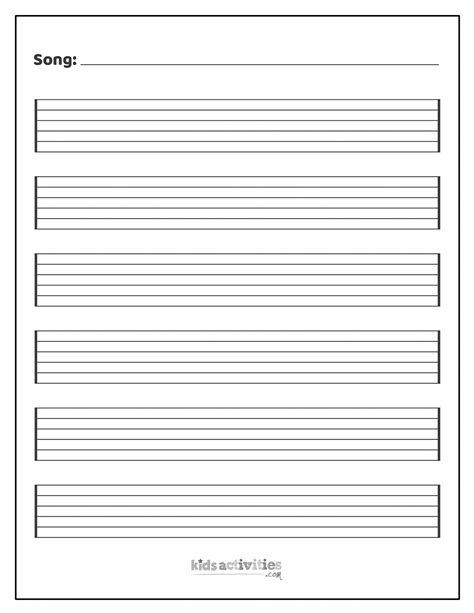 Get Free Printable Blank Sheet Music: Easy Download - Printables for ...