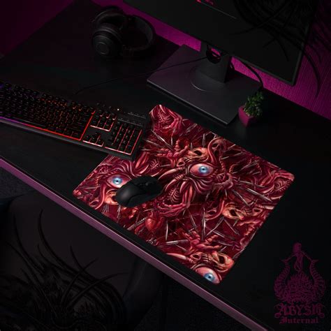 Halloween Desk Mat, Horror Gaming Mouse Pad, Eyeballs Table Protector ...