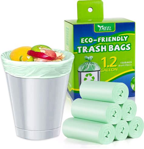 1.2 Gallon Trash Bags, Small Garbage Bags Biodegradable Recycling ...