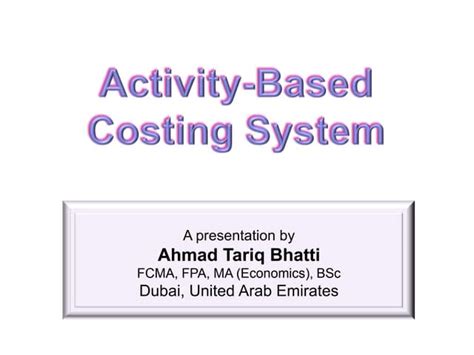 Image result for Activity-Based Costing System Example