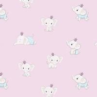 Sleepy Tiny Trunks, Adorable Elephant Design Wallpaper for Kids Room ...