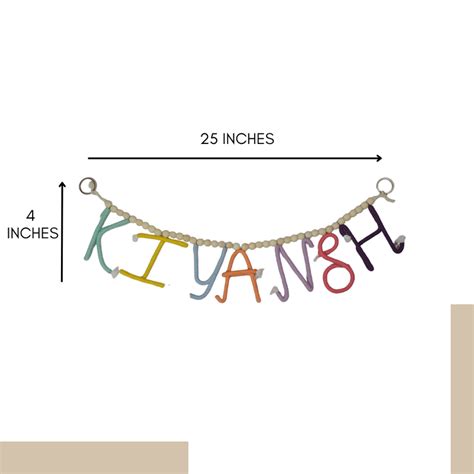 Customised Name Macrame Sojourn | Kids Room Decor