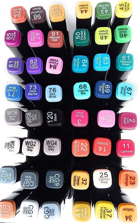 Haruttle Alcohol Markers with Dual Brush Tip - Fine & Broad Chisel ...