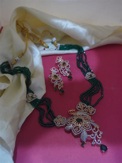Buy Latest AD Necklace Set and Traditional Necklace Set Online at Niscka