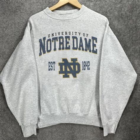 University Of Notre Dame Vintage Style Sweatshirt, Notre Dame ...