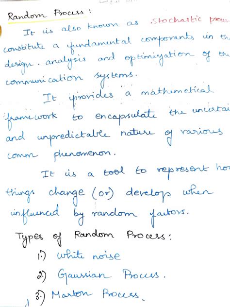 Random Process | PDF | Probability Theory | Applied Mathematics