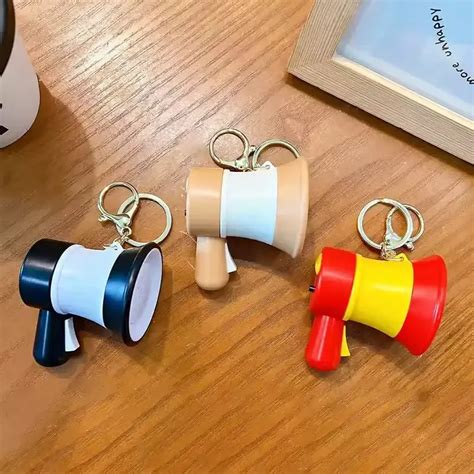 Play Voice Recording Trumpet Keychain