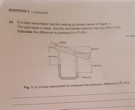 Image result for Manometer Problems