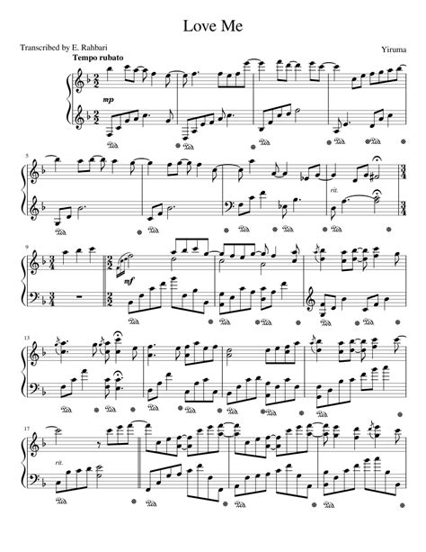 Yiruma Love Me Tutorial 的图像结果