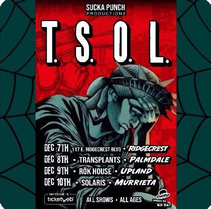 TSOL WITH NO CONSENT & SINCE WE WERE KIDS LIVE IN RIDGECREST THURS DEC ...