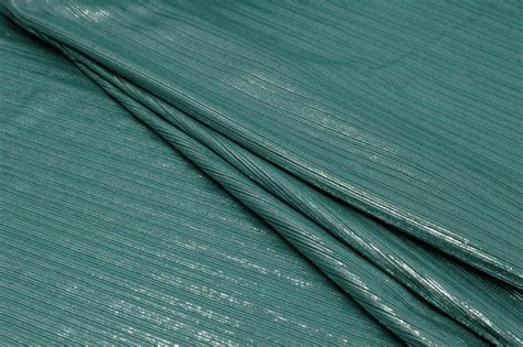 Bianca Knitted Fabric Strechable Self-Stripe Mint 58" ( Imported Fabri ...