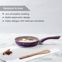 Wonderchef Royal Velvet Fry Pan 26cm (Purple) | Quality Cookware Online