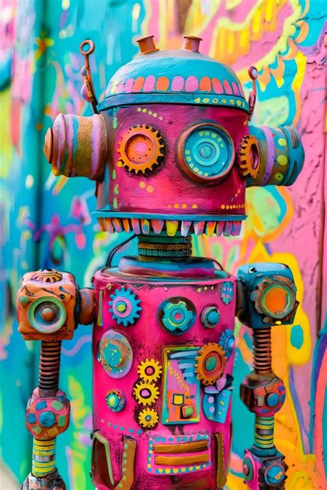 Image result for Colorful Robot Canvas