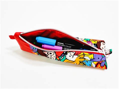 Image result for Zippered Pencil Case Pattern Triangle