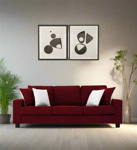 Buy Ladybug 3 Seater Fabric Sofa - Ruby Red | Febonic Living