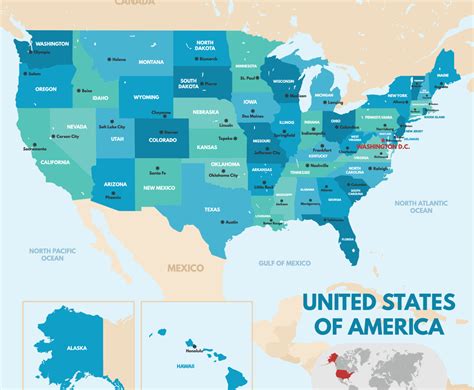 U.S.A. States 的图像结果