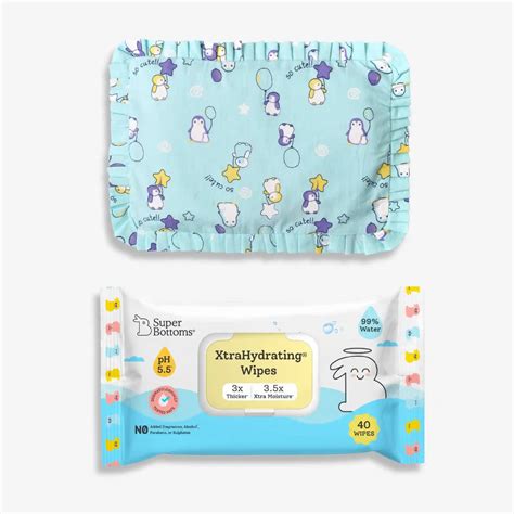 XtraHydrating® Wet Wipes for Newborn Baby by SuperBottoms
