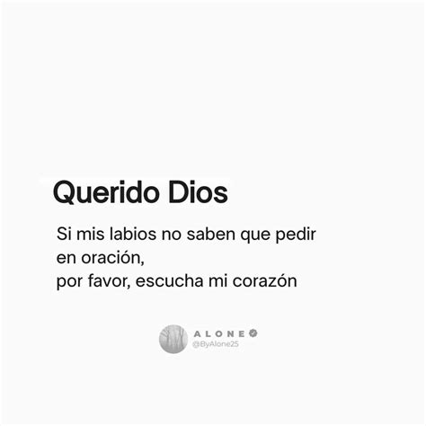 Querido Dios - Spanish Faith Quotes