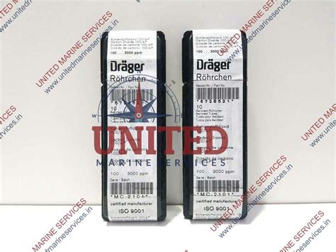 DRAGER ROHRCHEN 6728521 CARBON DIOXIDE 100/a-P DETECTOR TUBES /LOT OF 2 ...