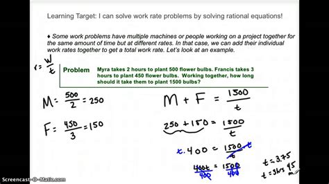 Image result for Work Rate Problems
