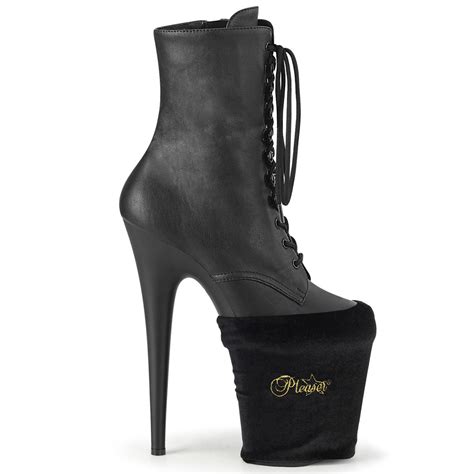 Pleaser Platform Protectors in Black/Velvet - Pleaser Shoes