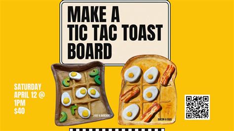 Make a Tic Tac Toast Board (Hand Building with Clay Workshop), 803 N ...