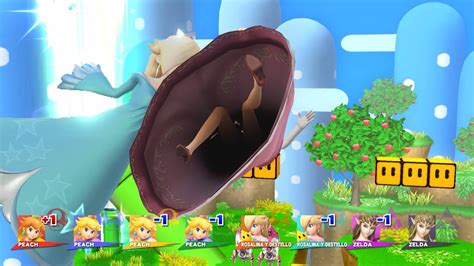 SSB4: Rosalina and Peach Screen KO 1 by JoseARTeph on DeviantArt