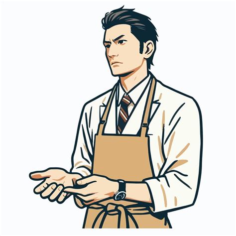 Vector of a professional japanese chef | Premium AI-generated vector