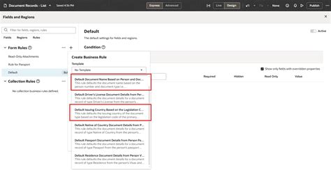 Seeded Document Records AutoComplete Rules Available in Business Rules