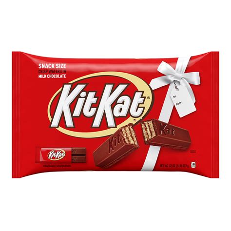 Buy KIT KAT Milk Chocolate Snack Size Wafer Candy Bars, Christmas, 32 ...
