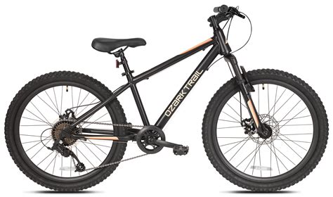 Brandclub - Ozark Trail Vibe Mountain Bicycle, 24" Wheels, 8 Speed, Black, Fits Riders 4'6" - 5 ...