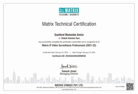 Matrix e-Learning Portal