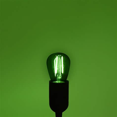 Luxrite 11-Watt EQ S14 Green Medium Base (e-26) LED Decorative Light ...
