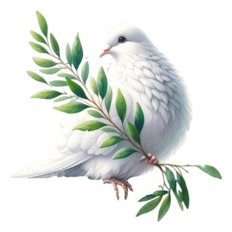 White Dove Peace Dove Olive Branch Illustration, White Dove, Peace Dove ...