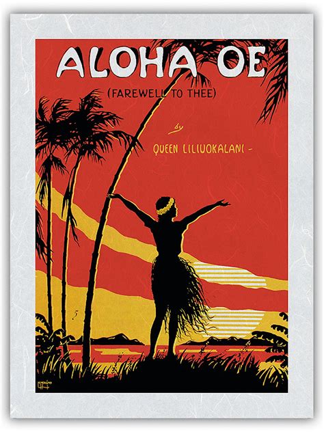 Aloha Oe (Farewell to Thee) - Famous Song Written by Queen Lili ...