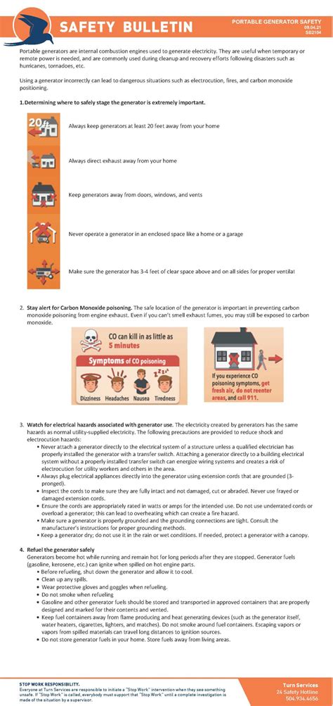 Image result for Portable Generator Safety
