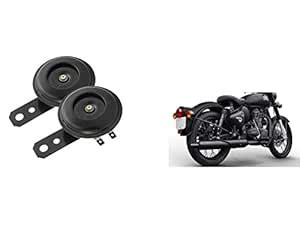 Glito HIGH Tone Original Horn black 2 PC Set R-oyal Enfield Classic ...