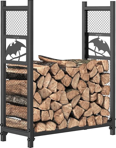 Buy Mr IRONSTONE 3 ft Firewood Rack, Outdoor Wood Rack for Firewood ...