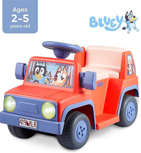 VOYAGER Bluey 6V Ride On Car for Toddlers - Interactive India | Ubuy